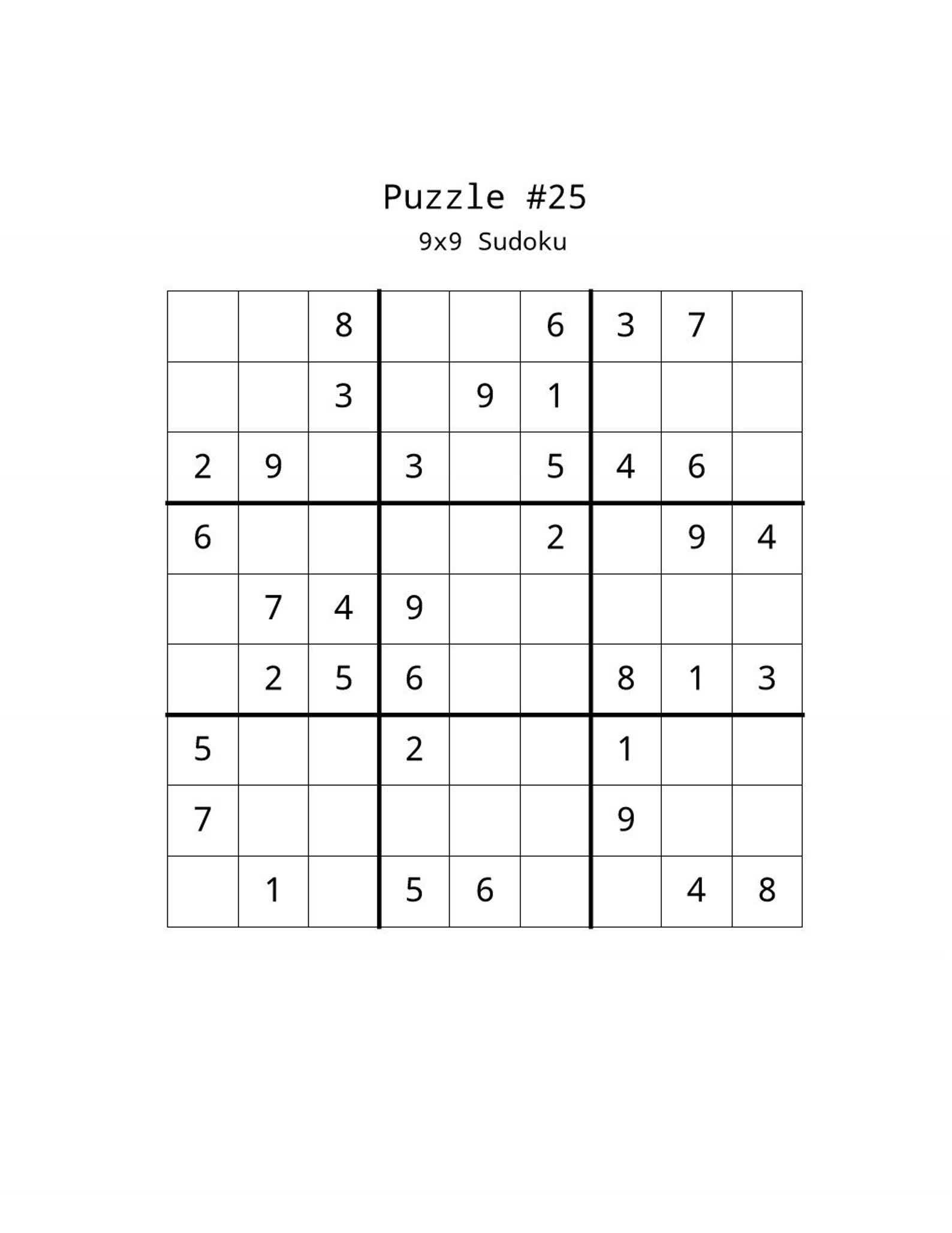 500 9x9 Sudoku Puzzles Vol. 1 Etsy