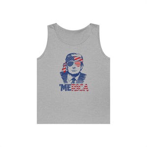 Patriotyczny top Trumpa 'Ameryka | Dzień Niepodległości 4 lipca Sport Grey