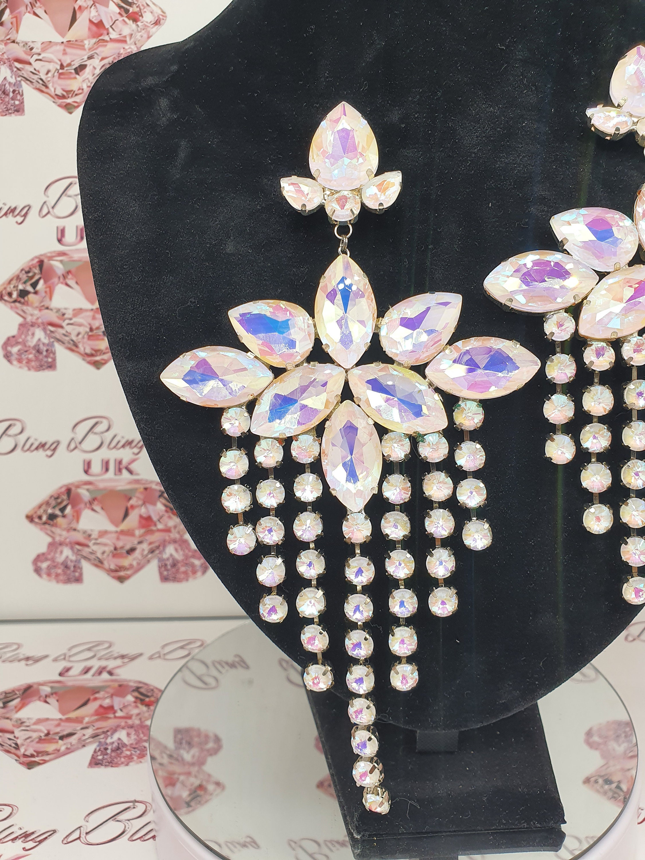 Drag Queen Jewellery XL Frost Earrings Etsy Australia