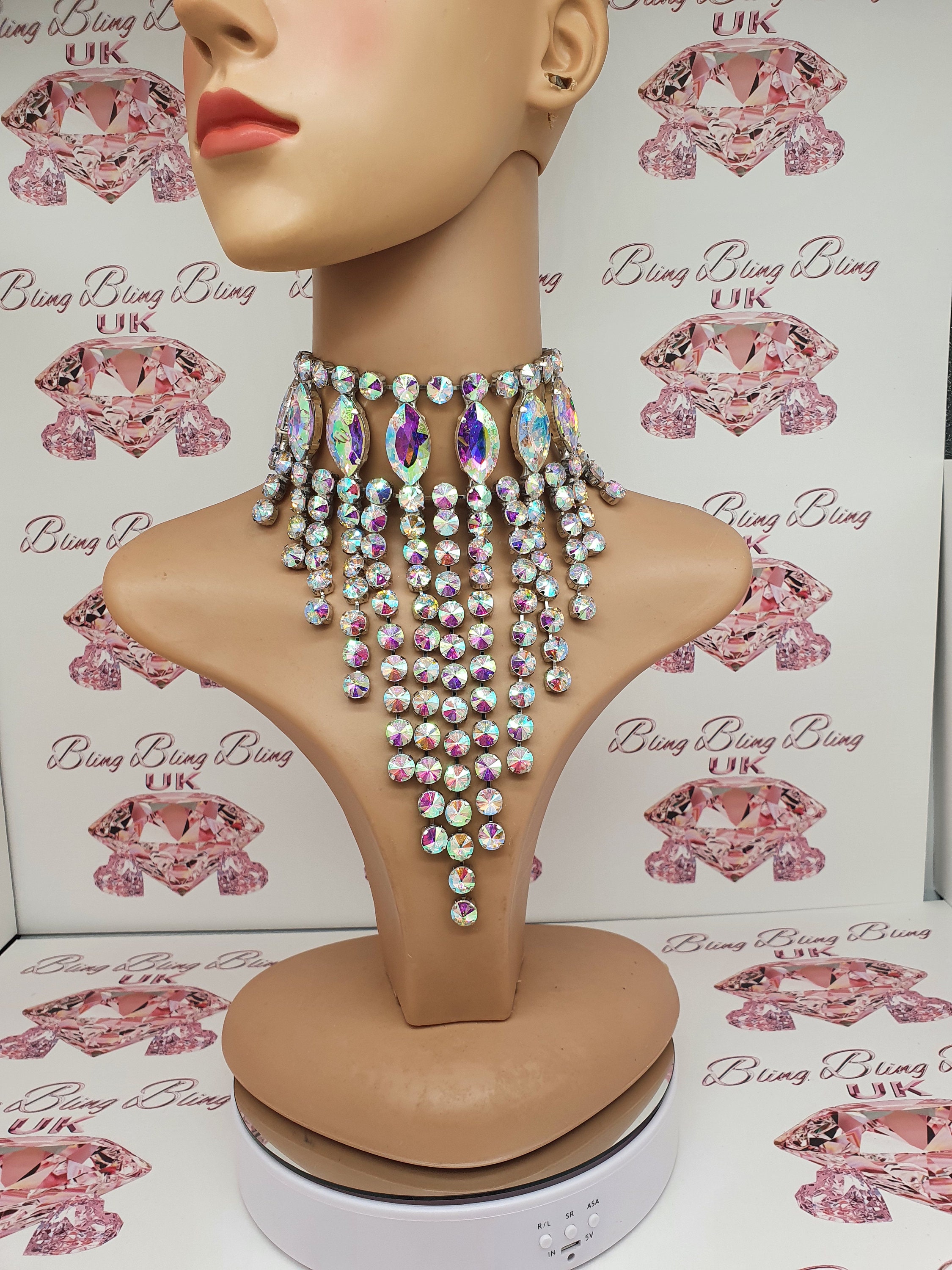 Drag Queen Jewellery Ab Necklace Etsy UK