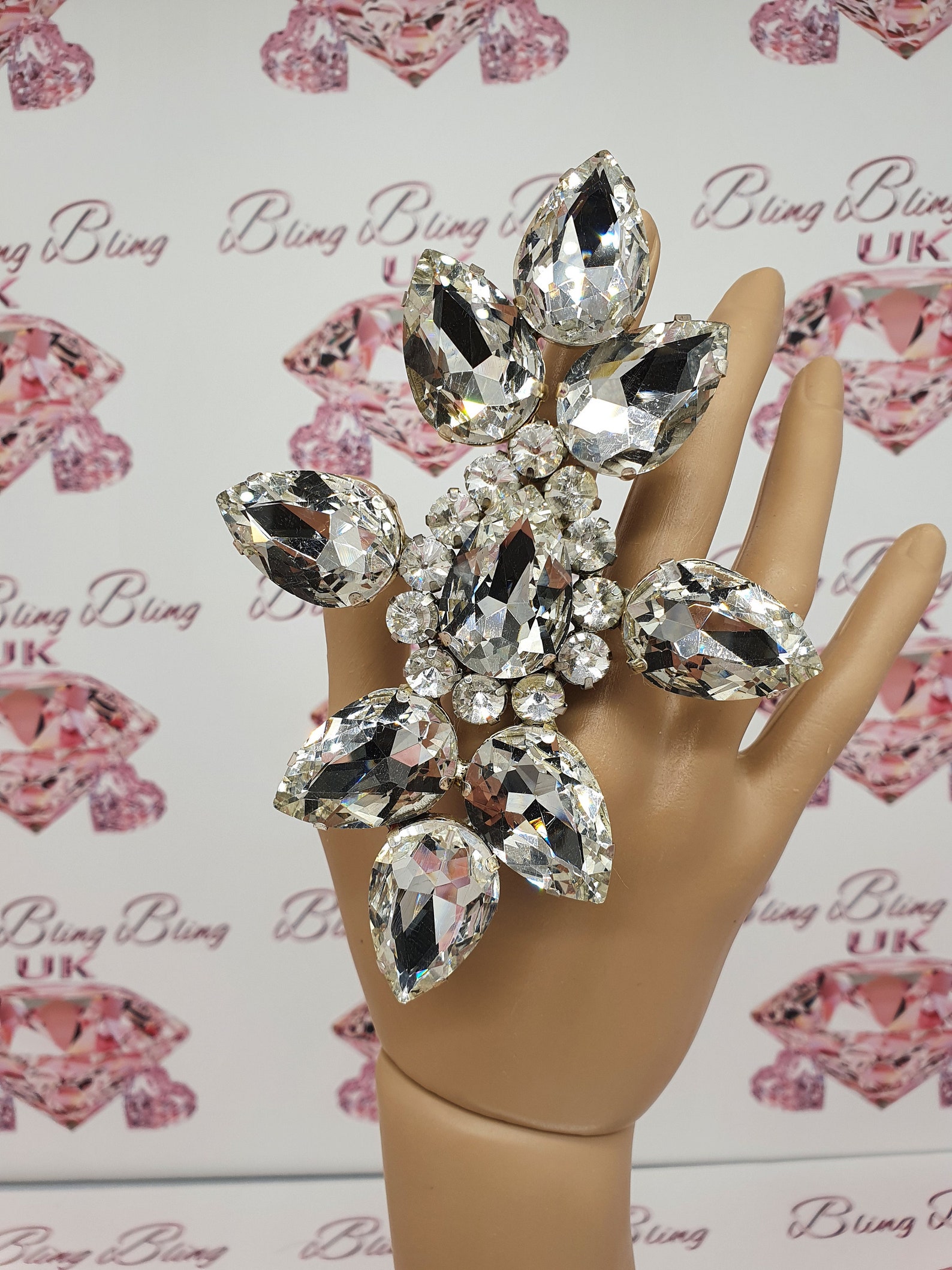 Drag Queen Jewellery XL Clear Ring - Etsy UK