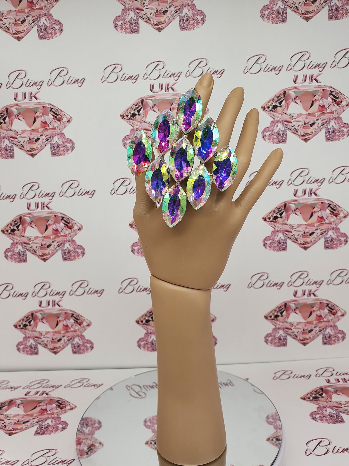 Drag Queen Jewellery Ab Ring Etsy UK