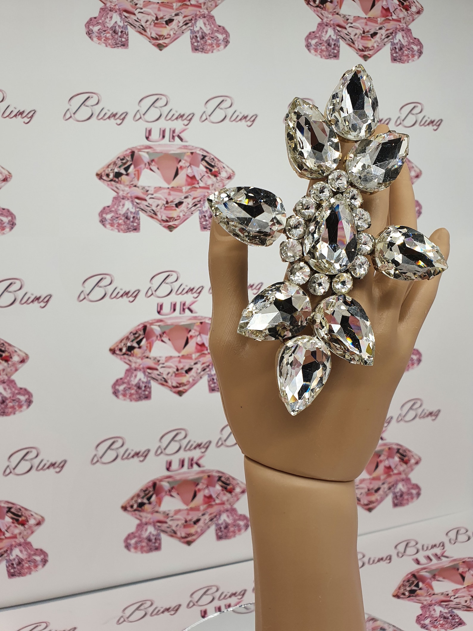 Drag Queen Jewellery XL Clear Ring - Etsy UK