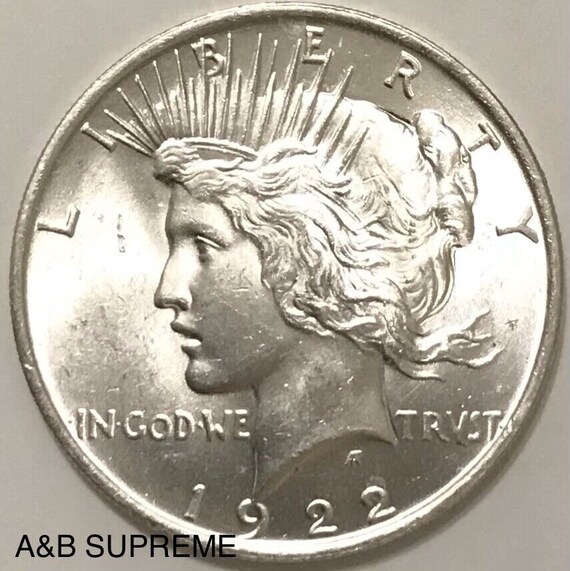 1921-1935年ピースダラージェムBu未流通90%シルバー1枚 - Etsy 日本