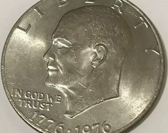 1976 Eisenhower Dollar Au Uncirculated Bicentennial