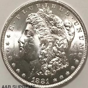 1881 O Morgan Dollar From OBW Estate Roll Choice-Gem Bu Uncirculated 90% Silver