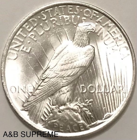 1935-S ピースダラー銀貨 1921-1935年ピースダラージェムBu未流通90%シルバー1枚 - Etsy 日本