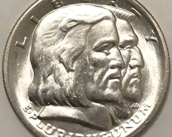 希少な 1936 年ロングアイランド記念銀貨ハーフドル (MS