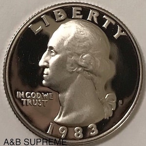 Quarter dollar 1983 - Etsy 日本