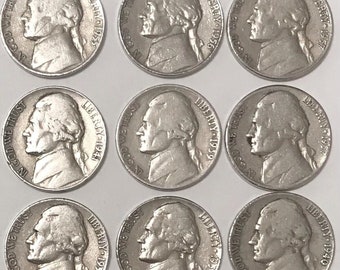 アメリカ合衆国 5セント硬貨 ジェファーソン・ニッケル 大量セット　1000枚 1964年アメリカ合衆国5セント硬貨 - アメリカ合衆国5セント硬貨