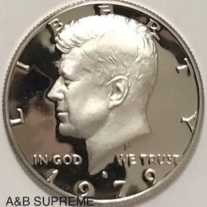 Moneta Mezzo Dollaro A Prova Di Gemme Anni '70 Argento - Foto 5