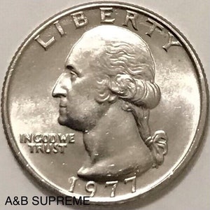 1977 Washington Quarter Dollar Gem Bu Uncirculated