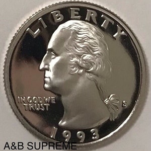 1993 quarter dollar coin - Etsy 日本