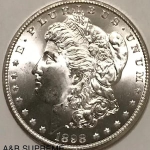 1898 O Morgan Dollar From OBW Estate Roll Choice-Gem Bu Uncirculated 90% Silver