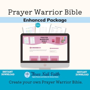 Create a Prayer Bible | Video Course & Printables | Strengthen Your Prayer Life | Christian Women&#39;s Guide | Learn How to Pray Effectively