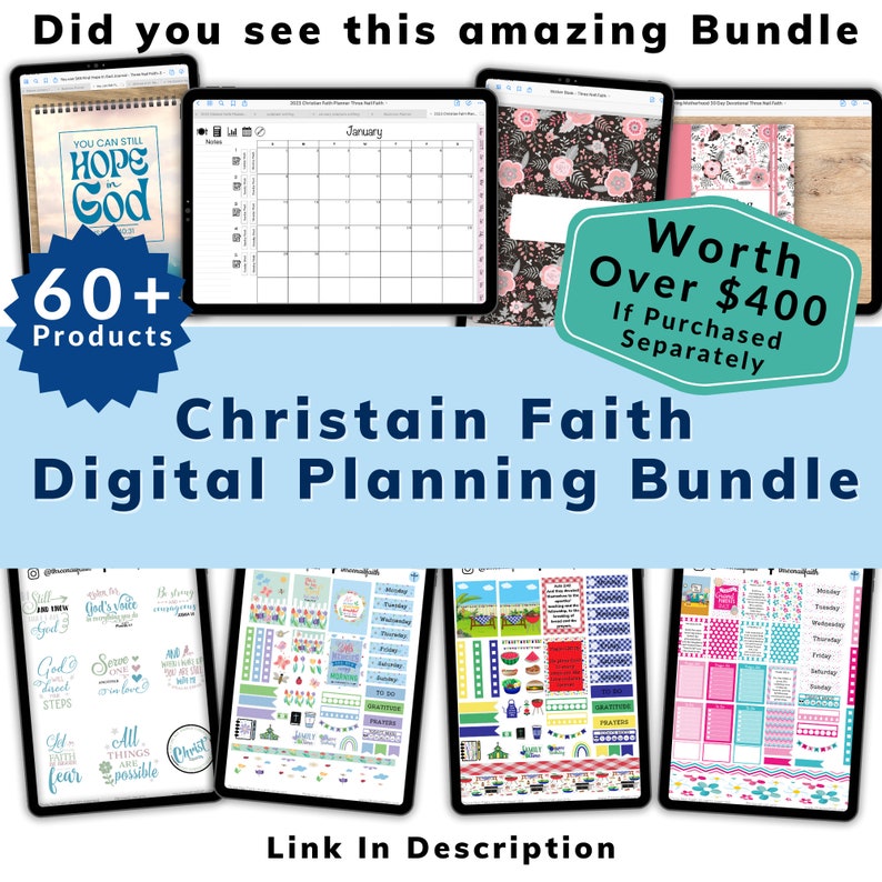 The best deal at Three Nail Faith is the Digital Planning Bundle. 60+ Products in the bundle valued over $400.00 if purchased separately. Link in the description to check out this amazing deal.