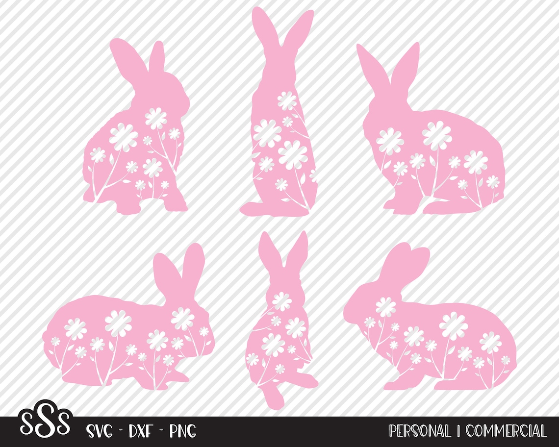 Bunny Rabbit Bundle SVG Cut File Woodland Shirt Design - Etsy