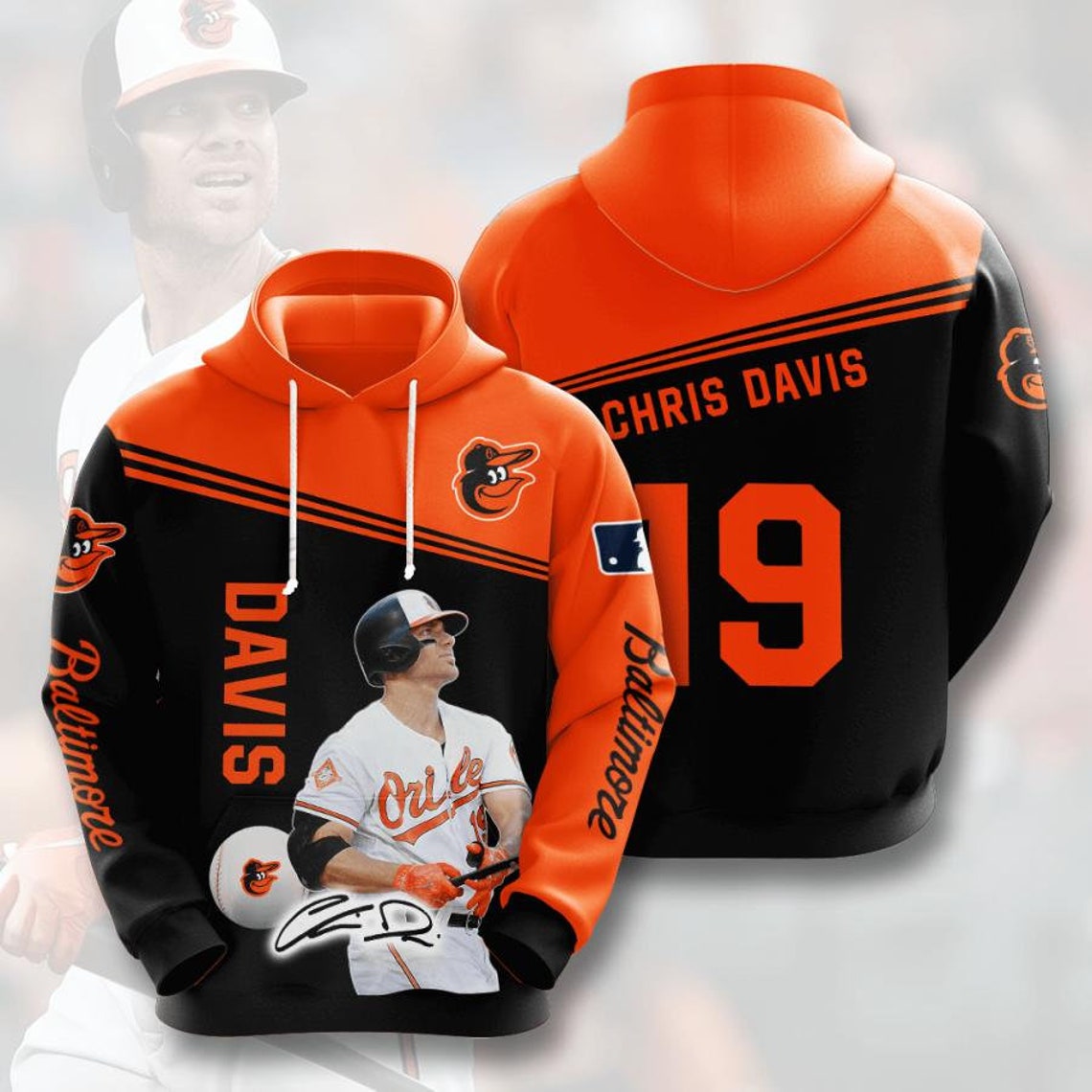 MLB Baltimore Orioles 3D Hoodie Design 9 Hoodies & Etsy