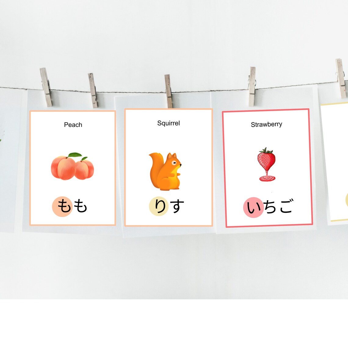 Japanese Alphabet Poster & Hiragana/katakana Flash Cards Etsy