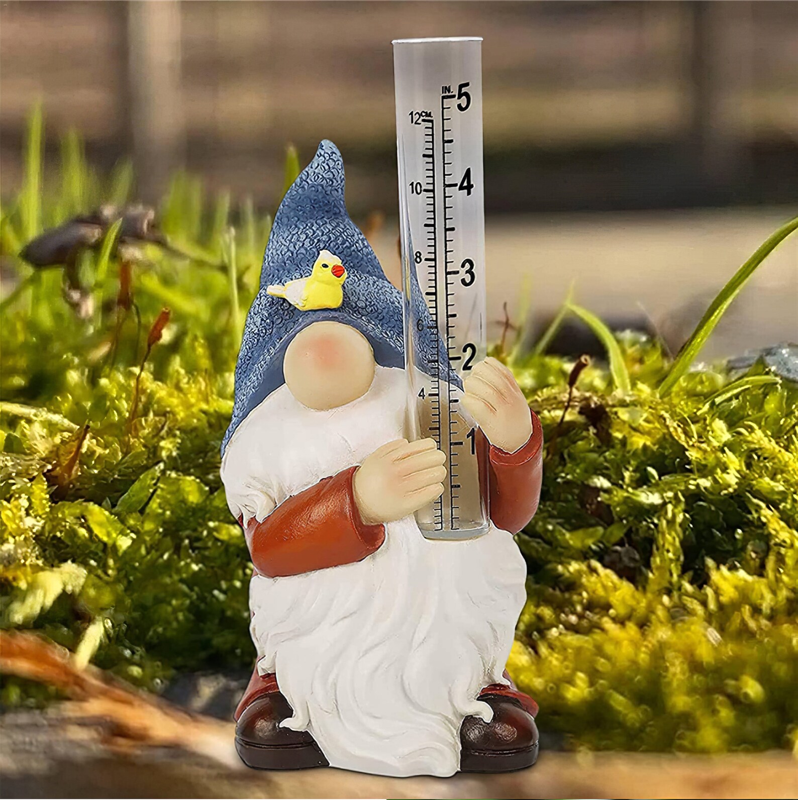 Resin Gnome Rain Gauges Rain Resistant painted Water Gauge Etsy