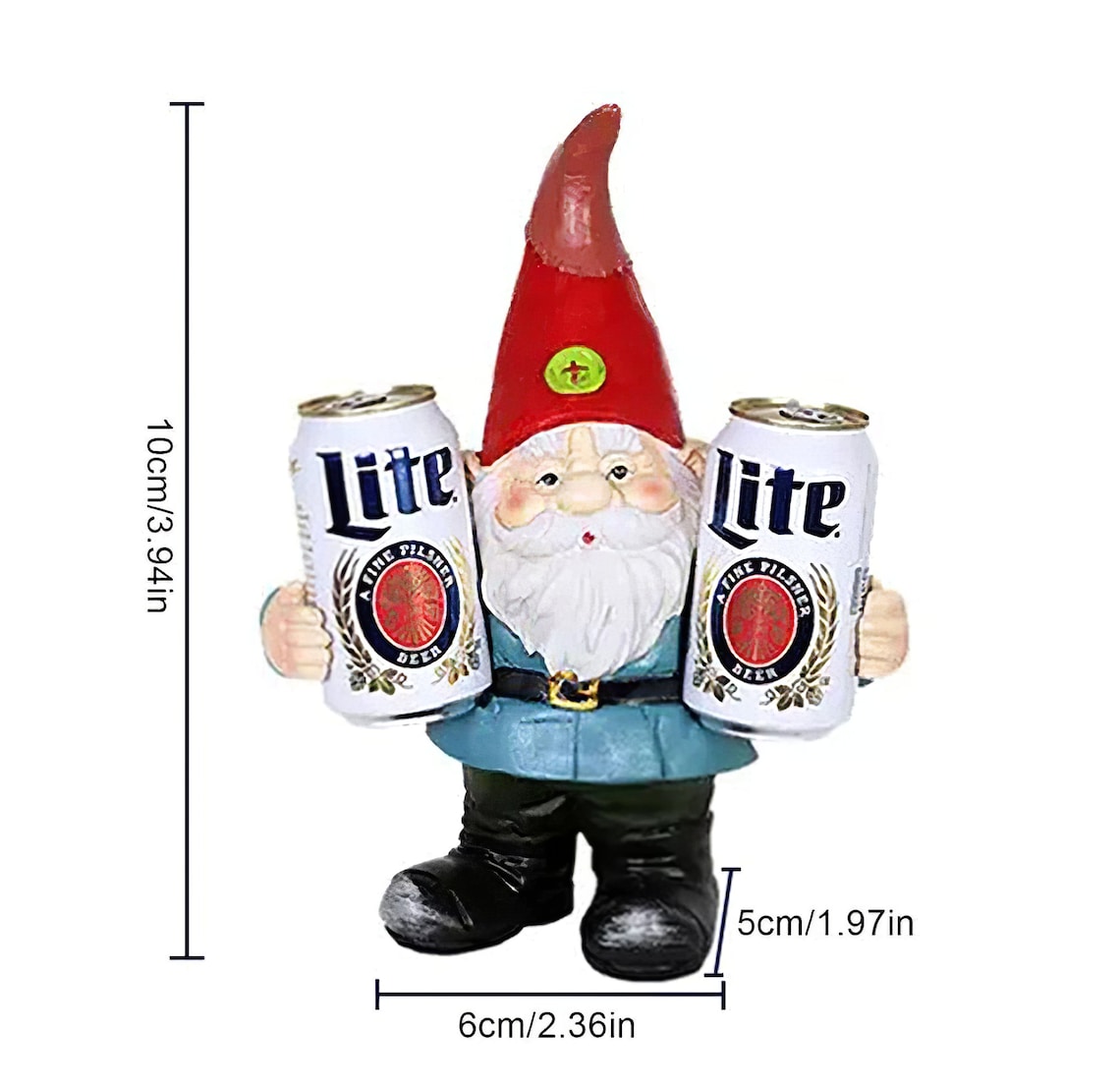Mini Drunk Gnome Statue Dwarfs Resin Outdoor Garden Etsy