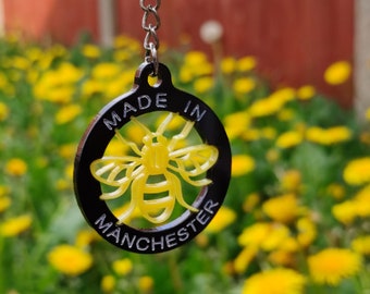 Manchester Bee Acrylic Key Chain