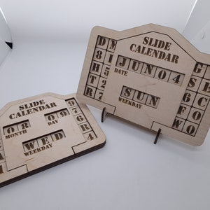 Daily Puzzle -- Slide Calendar