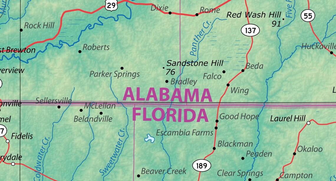 Physical Map Of Alabama Meters Adobe Illustrator PDF Etsy Il 1140xN.3416131449 Ma9v 