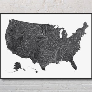 Mapa do Rio dos Estados Unidos para impressão