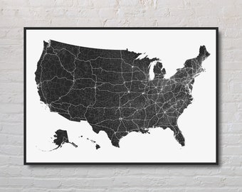 Printable United States Road Map