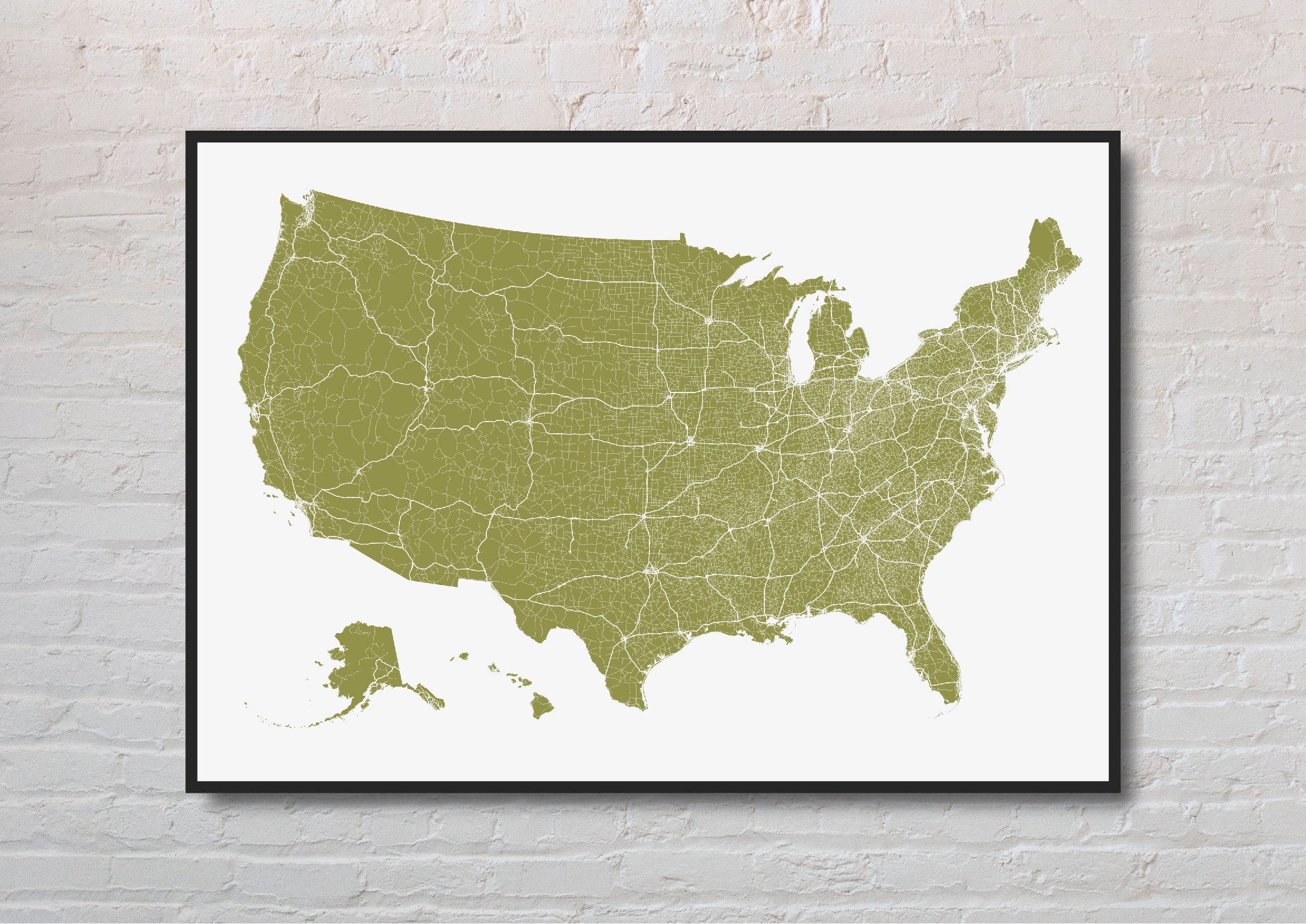 Printable United States Road Map Etsy Il Fullxfull.3714439921 Kbfb