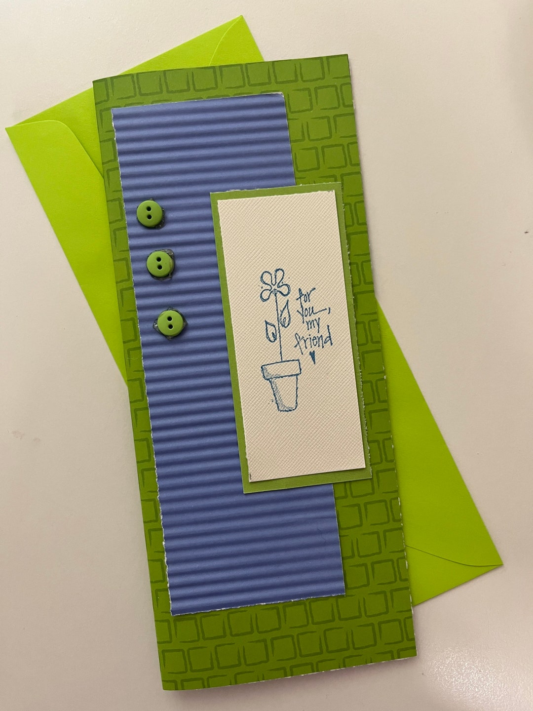 Handmade Thinking of You Card: Blank Greetings Card - Etsy