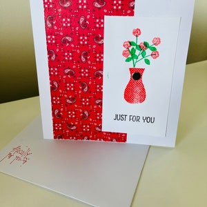 Just for you | Blank Greeting card | Handmade