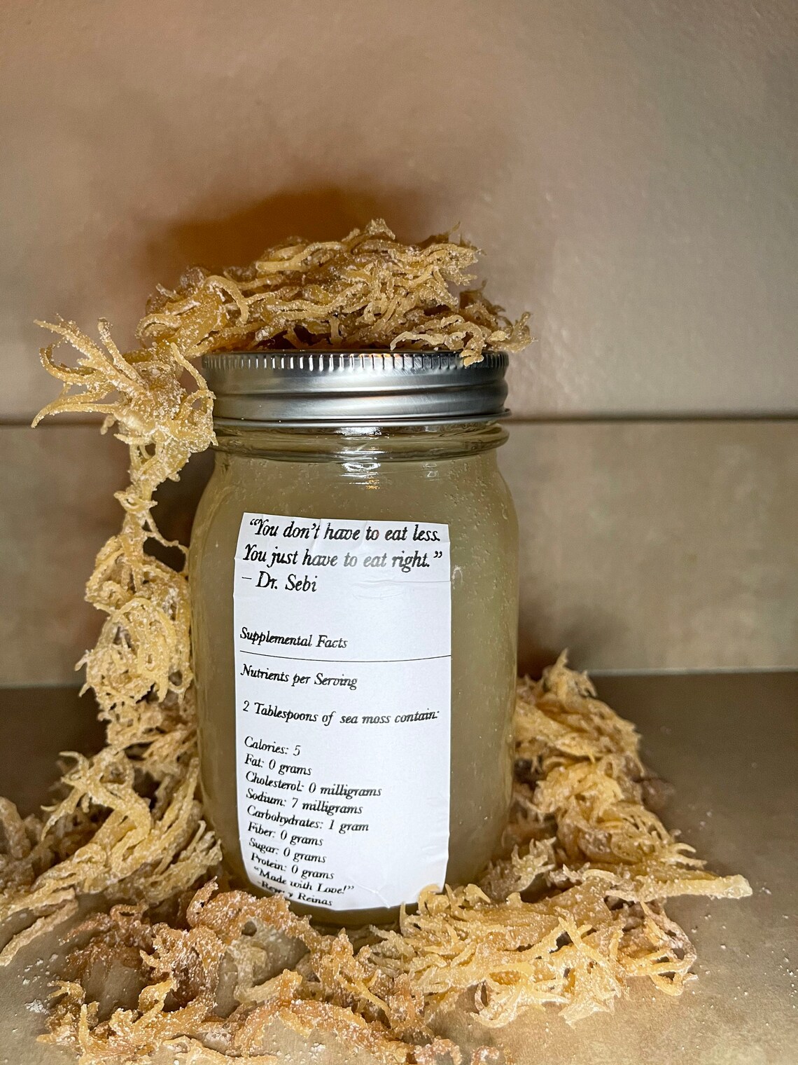 Sea Moss Gel Irish Sea Moss Gel 8 Oz Jar Natural Irish Sea Etsy