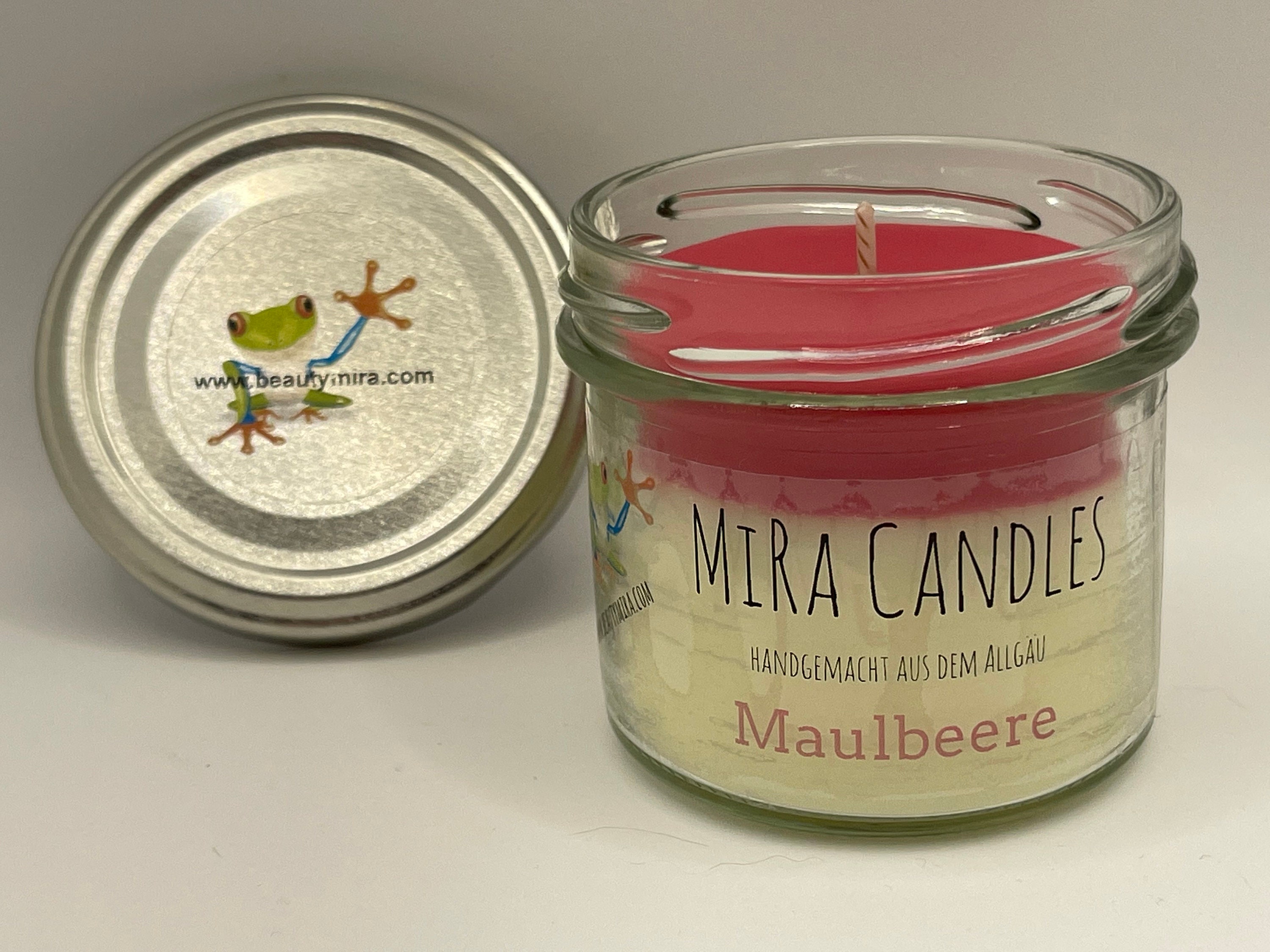 MiRa Candles Mulberry scented candle in glass Etsy