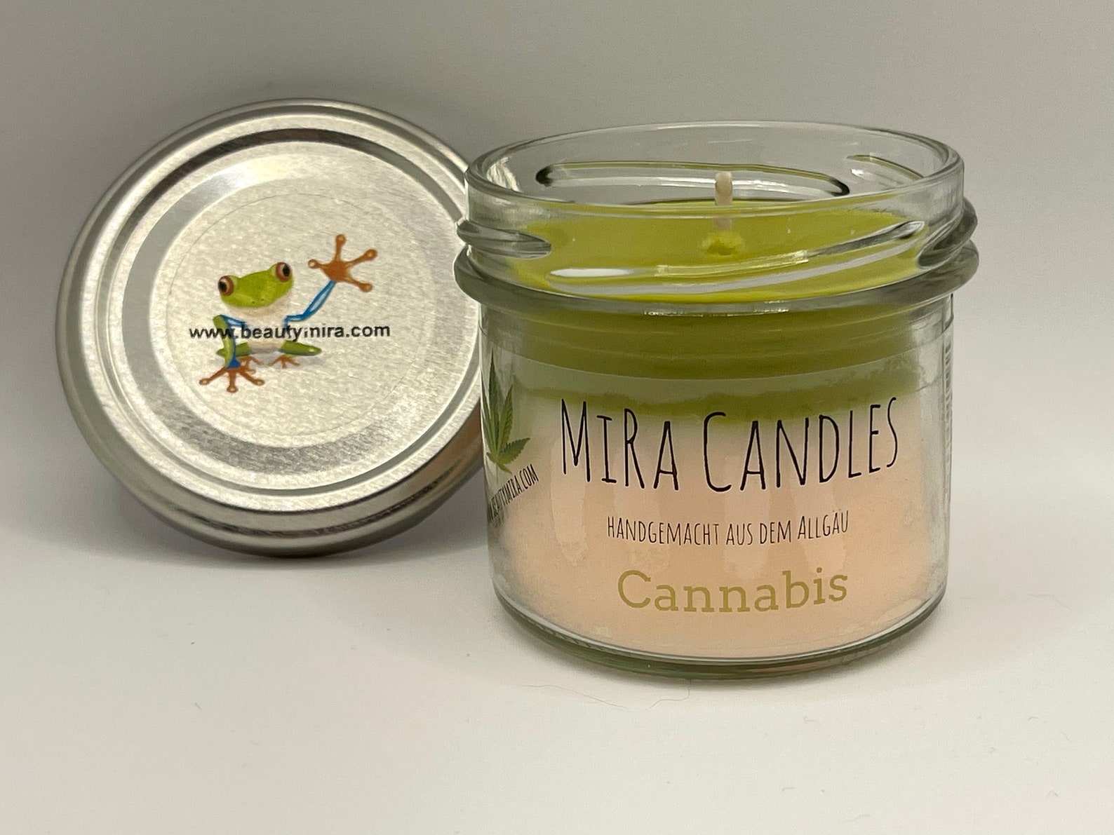 Mira Candles cannabis Scented Candle in Glass Etsy