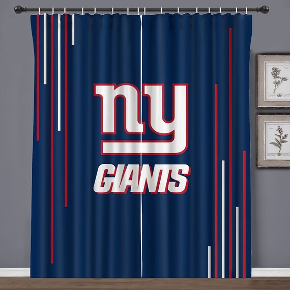 New York Giants Bedroom Curtains NFL Team New York Giants Etsy