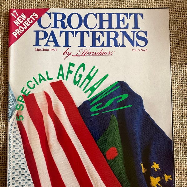 May June 1991 Herrschners Vol 5 No 3 Crochet Patterns Magazine Back Issue