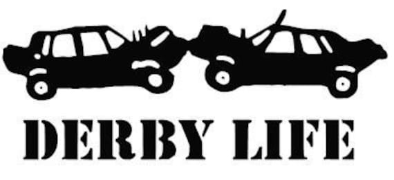 Demolition derby sticker derby life demo derby free | Etsy