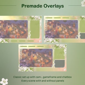 Cute Flower Frog Overlay | Animated Stream Overlay | Vtuber Twitch ...
