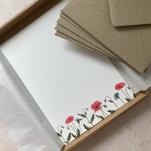 Poppy Letter Writing Set with Envelopes