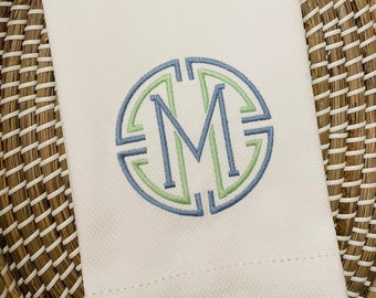 Personalized Medallion Hand Towel