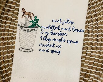 Mint Julep Derby Hand Towel