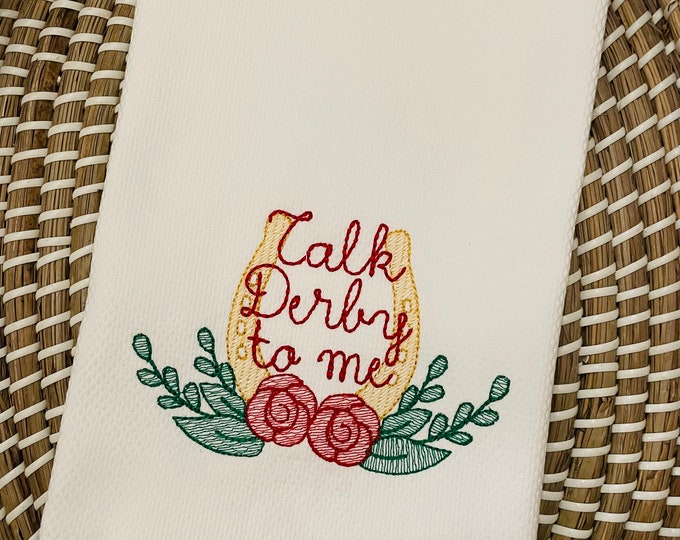 Featured listing image: Talk Derby to Me Hand Towel