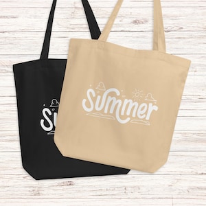Eco Tote Bag, Organic Beach Bag, Weekender Bag, Large Canvas Bag, Eco Reusable Bag, Fabric Bags, Shopping Bag, Everyday Tote Bag