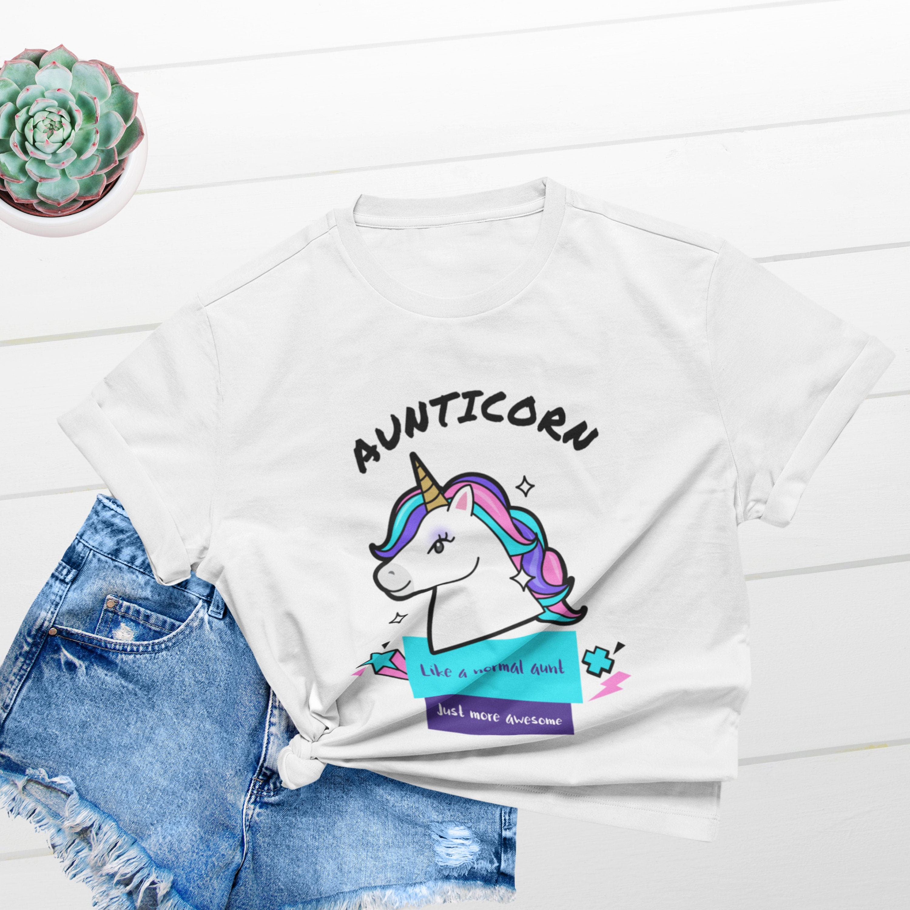 Aunticorn Shirt Auntie Tshirt Auntie T 