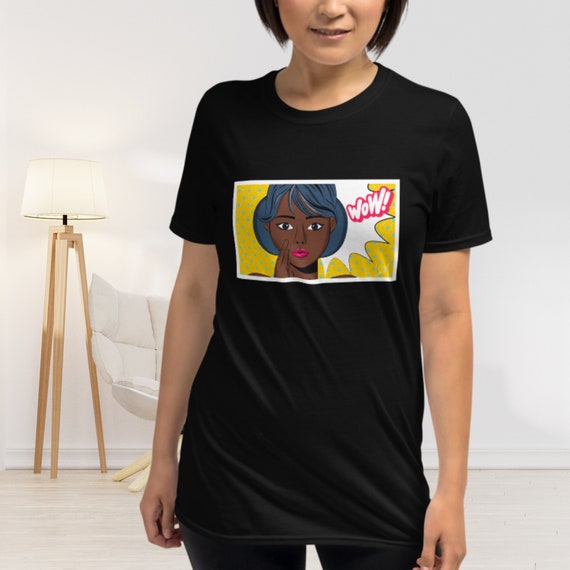 Pop Art Shirt Aesthetic T Shirt Minimal Top Graphic Shirt Pop Art Clothing Comic Print Comic Woman Vintage Art Pop Art Tee Etsy Australia
