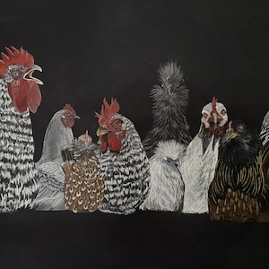 Chicken Lineup Print