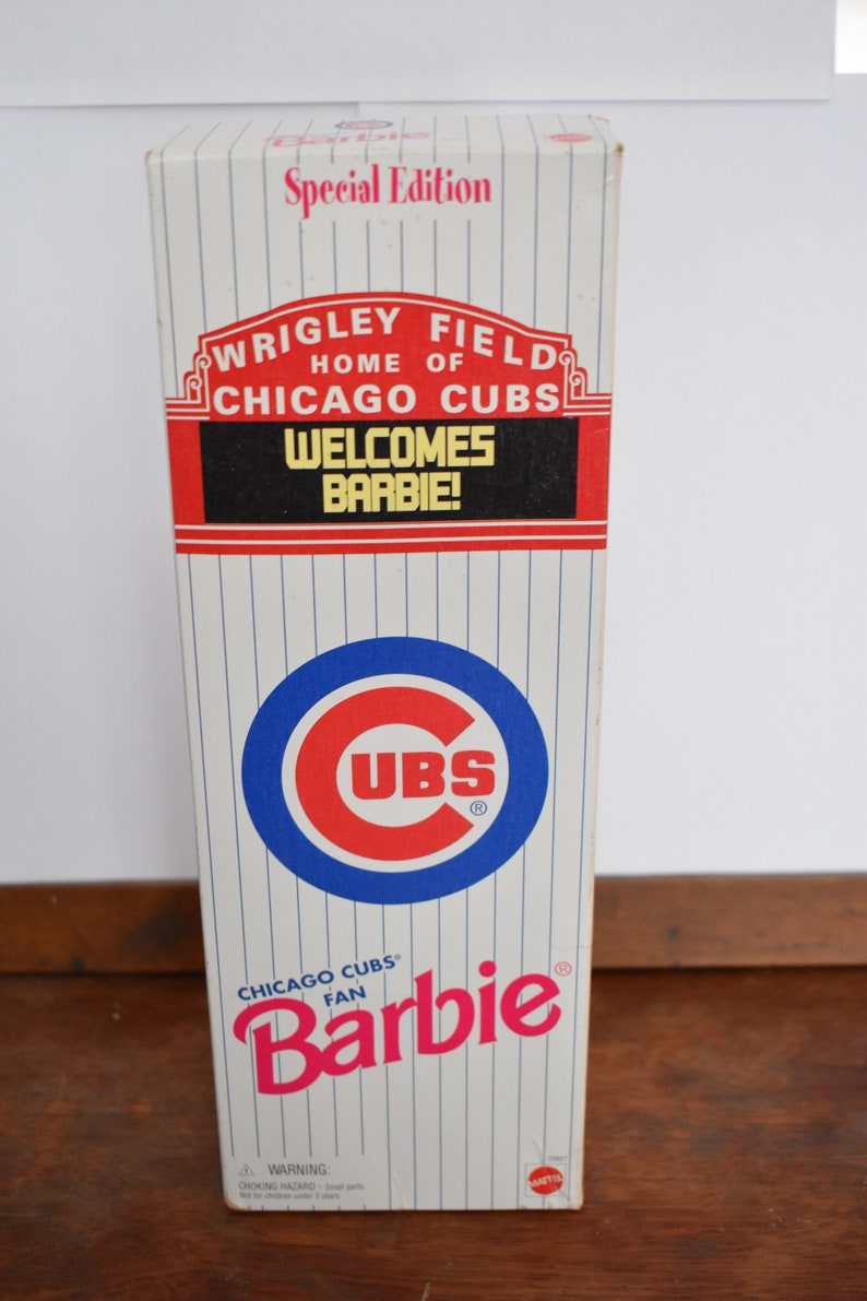 Chicago Cubs Fan Barbie Special Edition 1999 Complete With - Etsy