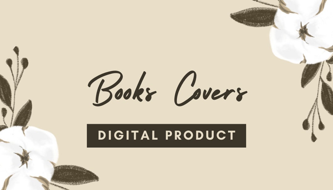 Book Covers Printables Designs Etsy Book Covers Printables Designs Etsy